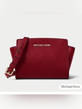MICHAEL KORS RED Selma Mini Crossbody